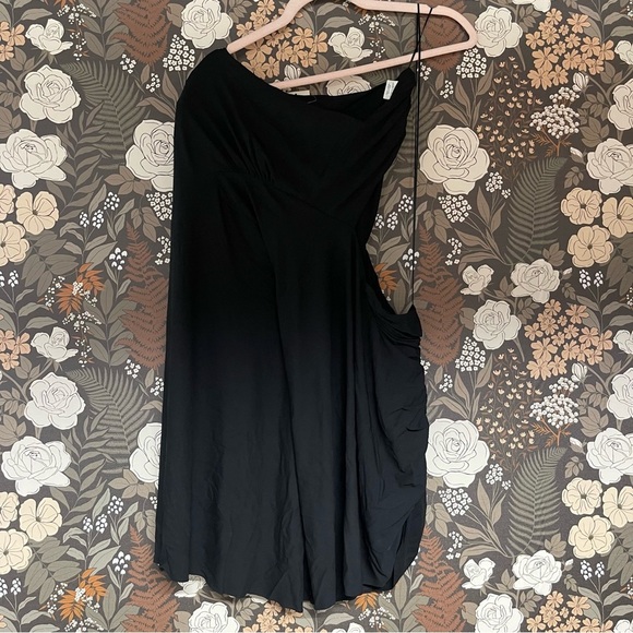 NWT ALEXANDRE VAUTHIER One Sleeve Mini Dress in black size 2 - Picture 6 of 9